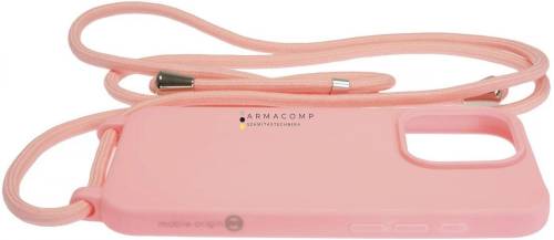 Mobile Origin Lanyard Case iPhone 15 Pink