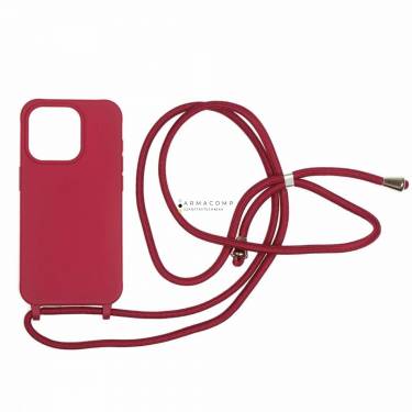 Mobile Origin Lanyard Case iPhone 15 Pro Cherry