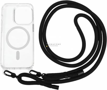 Mobile Origin Lanyard Case iPhone 15 Pro Clear