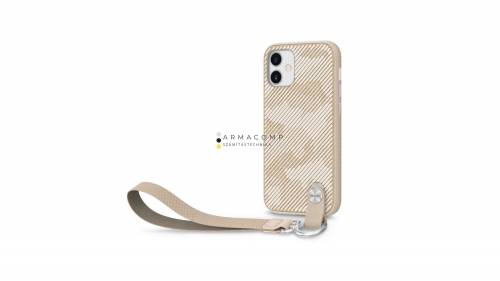 Moshi Altra Slim Hardshell Case with Strap iPhone 12 mini Sahara Beige