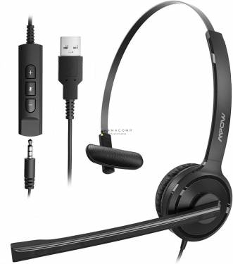 Mpow 323 Single-Sided Business Mono Headset Black