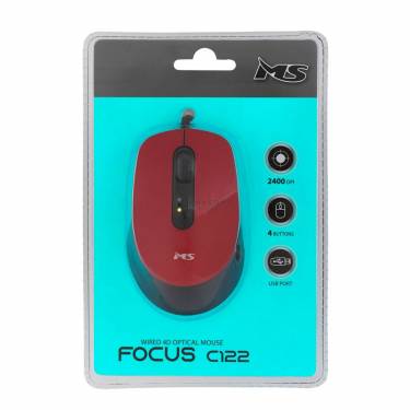 MS Focus C122 Mouse Red