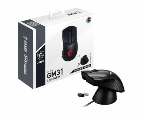 Msi Clutch GM31 Lightweight Wireless Gaming Mouse Black