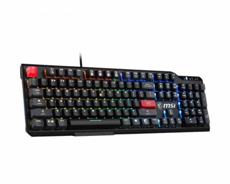 Msi Vigor GK41 Dusk Gaming RGB Kailh Red Mechanical Keyboard Black US