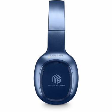 MUSICSOUND Basic Bluetooth Headband Headset Blue