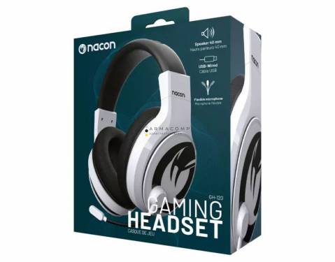 Nacon GH-120 Wired Stereo Gaming Headset White