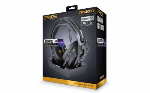 Nacon RIG 800 Pro HD Wireless Gaming Headset Black