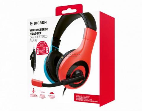 Nacon Wired Stereo Headset Blue/Red