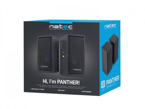 natec Panther 2.0 speakers Black