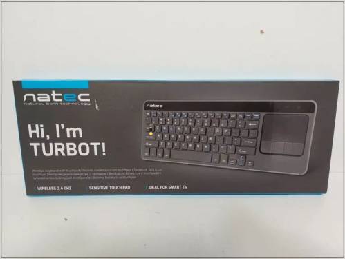 natec Turbot Wireless Keyboard Black US