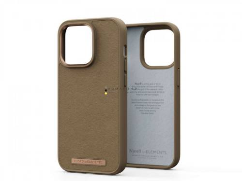 Njord Suede Comfort+ Case iPhone 14 Pro Camel