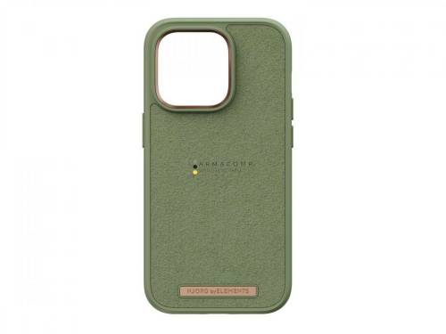 Njord Suede Comfort+ Case iPhone 14 Pro Olive