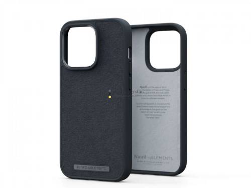 Njord Suede Comfort+ Case iPhone 14 Pro Black