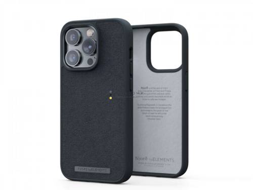 Njord Suede Comfort+ Case iPhone 14 Pro Black