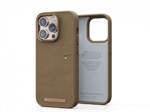 Njord Suede Comfort+ Case iPhone 14 Pro Camel