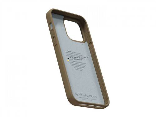 Njord Suede Comfort+ Case iPhone 14 Pro Max Camel