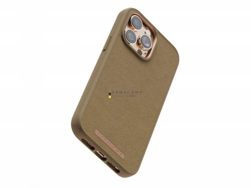 Njord Suede Comfort+ Case iPhone 14 Pro Max Camel