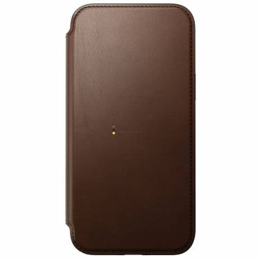 Nomad iPhone 15 Plus Modern Leather Case Brown