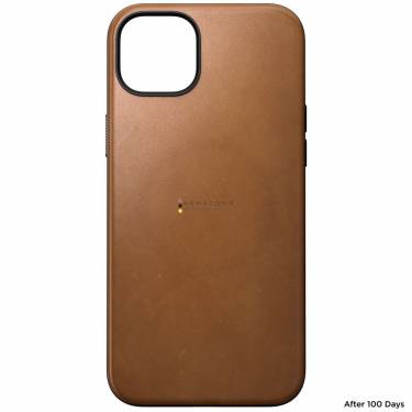 Nomad iPhone 15 Plus Modern Leather Case English Tan