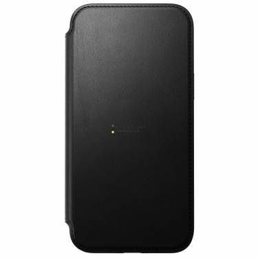 Nomad iPhone 15 Plus Modern Leather Folio Black