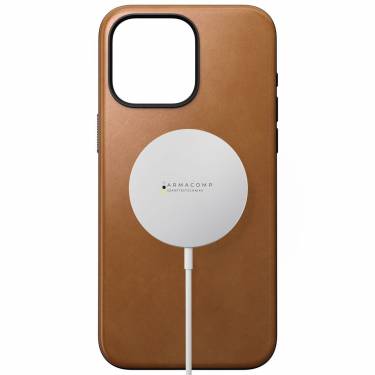 Nomad iPhone 15 Pro Max Modern Leather Case English Tan