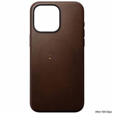 Nomad iPhone 15 Pro Max Modern Leather Case Rustic Brown