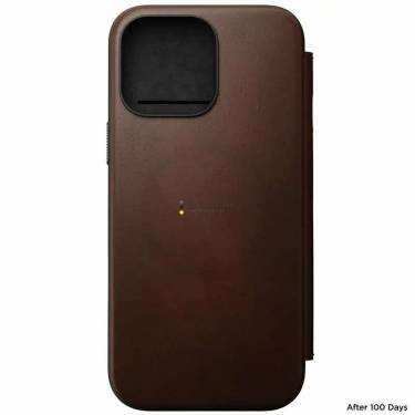 Nomad Leather Folio iPhone 16 Pro Max Brown