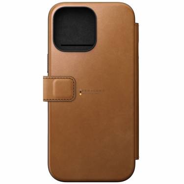 Nomad Leather Folio iPhone 16 Pro Max Brown