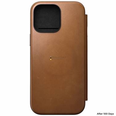 Nomad Leather Folio iPhone 16 Pro Max Brown