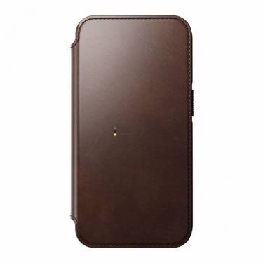 Nomad Leather MagSafe Folio, brown - iPhone 14 Pro