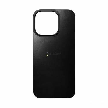 Nomad Magnetic Leather Back iPhone 16 Pro Black