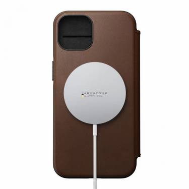 Nomad MagSafe Rugged Folio, brown - iPhone 13