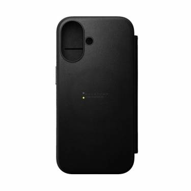 Nomad Modern Leather Folio iPhone 16 Black