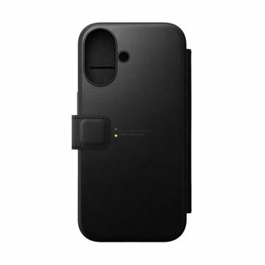 Nomad Modern Leather Folio iPhone 16 Black