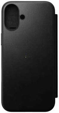 Nomad Modern Leather Folio iPhone 16 Plus Black