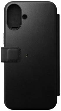 Nomad Modern Leather Folio iPhone 16 Plus Black