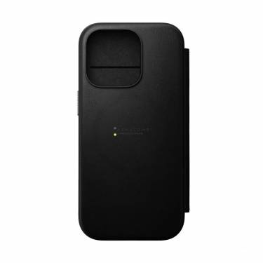 Nomad Modern Leather Folio iPhone 16 Pro Black