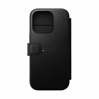 Nomad Modern Leather Folio iPhone 16 Pro Black