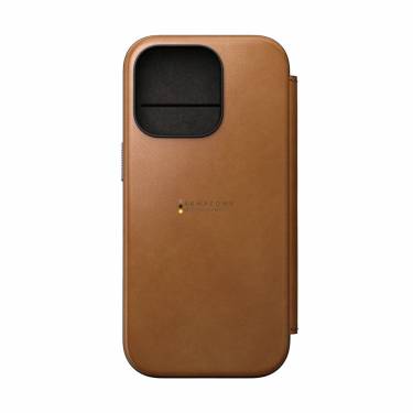 Nomad Modern Leather Folio iPhone 16 Pro English Tan