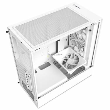 NZXT H5 Elite RGB Tempered Glass White