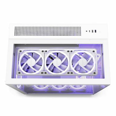 NZXT H9 Elite Tempered Glass Matte White