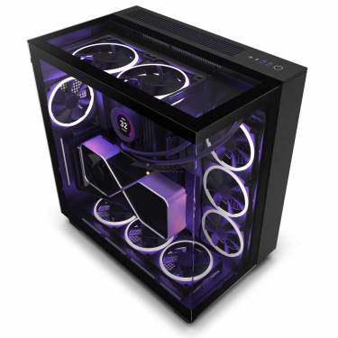 NZXT H9 Flow Tempered Glass Matte Black