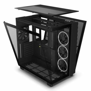 NZXT H9 Flow Tempered Glass Matte Black