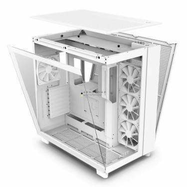 NZXT H9 Flow Tempered Glass Matte White