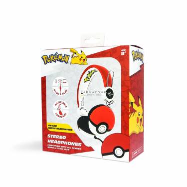 OTL Technologies Pokémon Pokéball Tween Dome Headphones Red