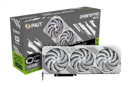 Palit GeForce RTX4070 Ti Super 16GB DDR6X GamingPro White OC