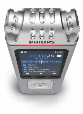 Philips DVT4110 WiFi USB Diktafon 8GB Silver