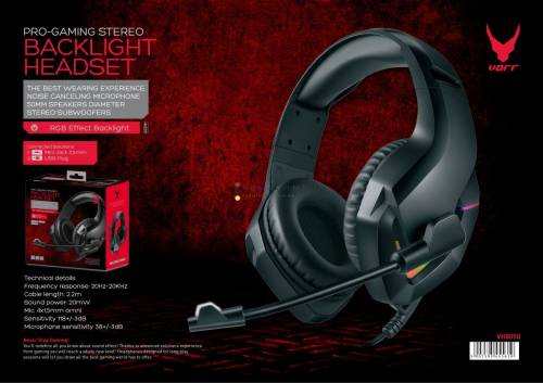 Platinet Omega Varr VH850 Gaming RGB Headset Black