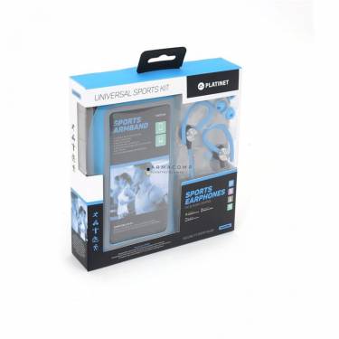 Platinet PM1070BL Sport Headset + Arm Band Blue