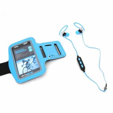 Platinet PM1075BL Bluetooth Sport Headset + Arm Band Blue